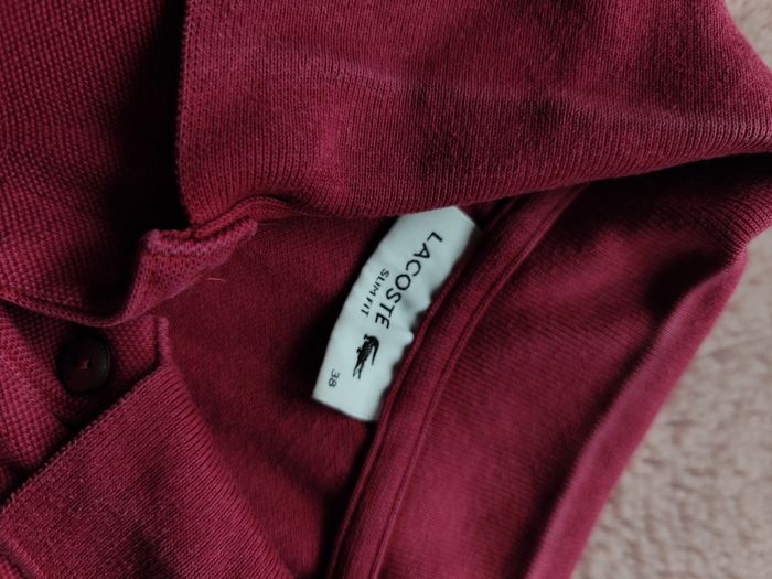 Polo Lacoste violet bordeaux femme - photo numéro 3