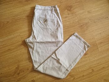 Pantalon chino mango beige  taille 36 TBE