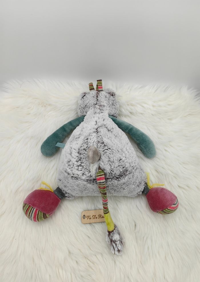 Doudou Chat musical Les Pachats gris vert Moulin Roty - photo numéro 6