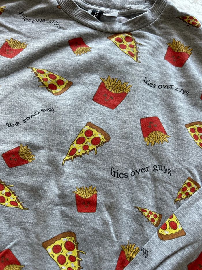 Sweat frite pizza H&M XS - photo numéro 2