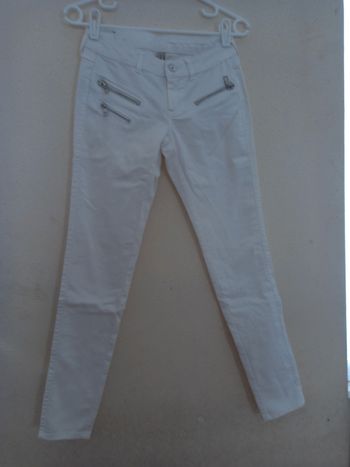 Pantalon jeans blanc Taille : 34