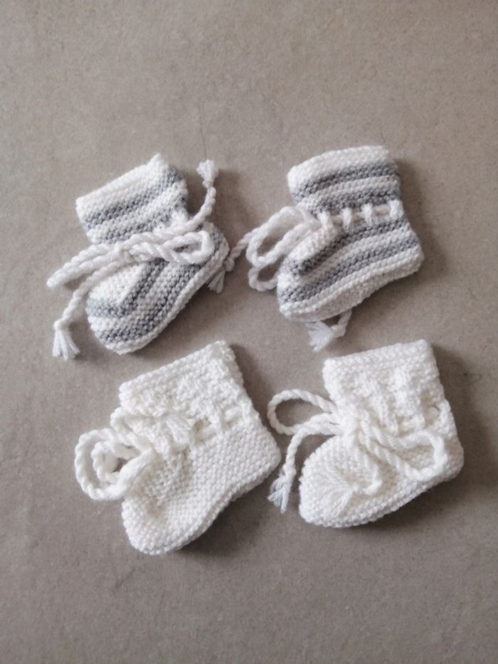Chaussons neufs tricotê bébé