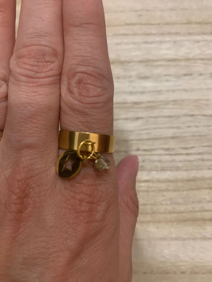 bague charm acier inoxydable - photo numéro 3