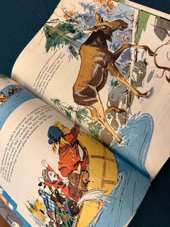 Livre rare ancien Caroline au Canada Pierre Probst Grands albums Hachette bleu - photo numéro 6