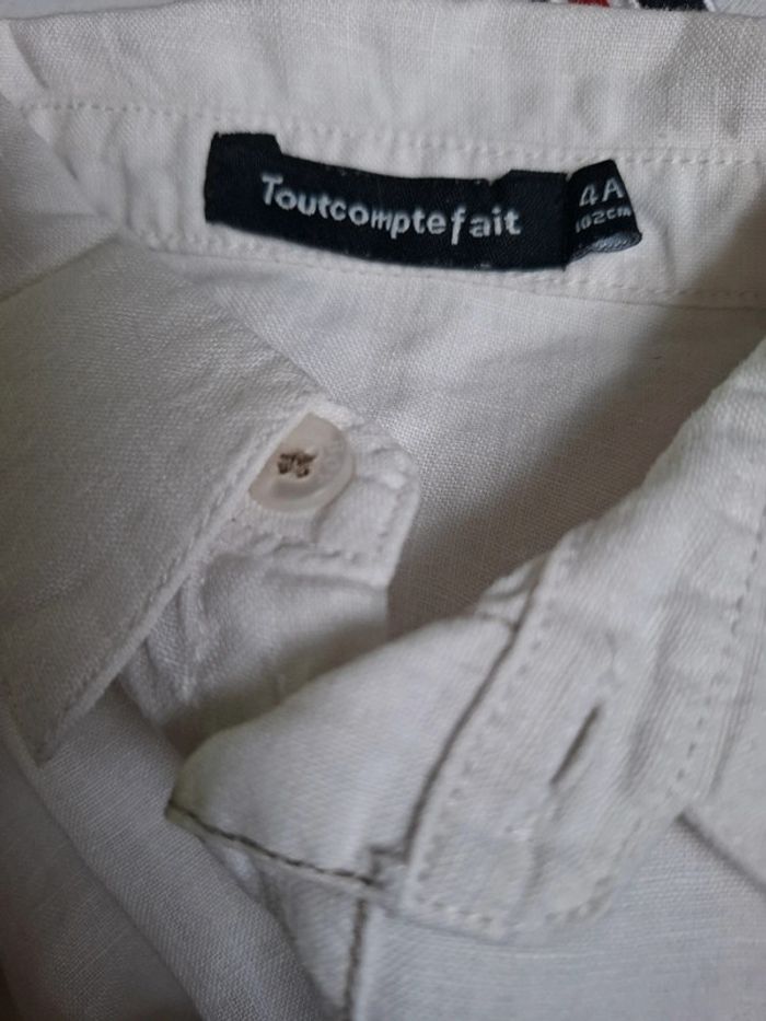 Chemise-chemisette lin 4ans Tout Compte Fait - photo numéro 4