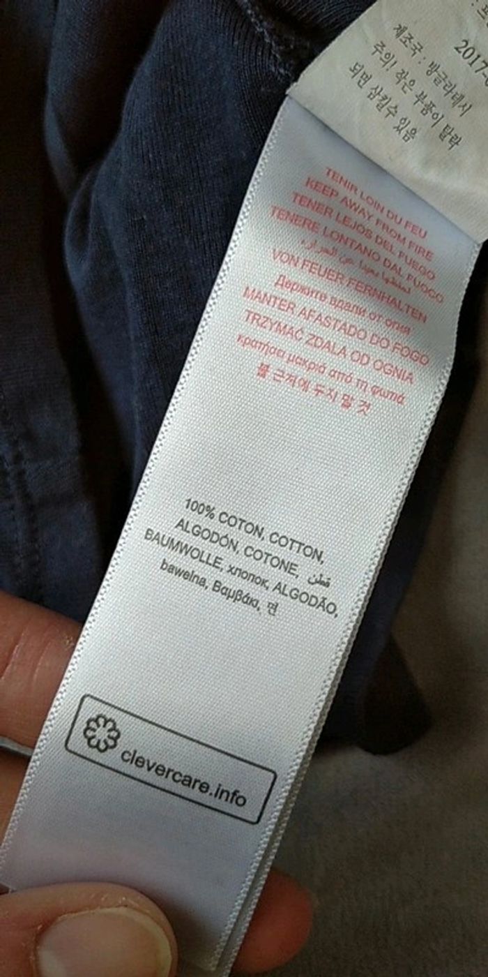 Tee shirt manches longues / pull léger col roulé Garçon 6 mois "Le sport ça conserve" 100% coton - photo numéro 8