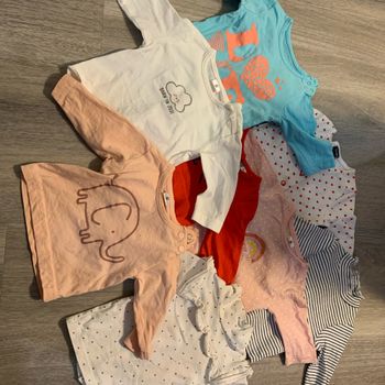 Lot Tee shirt manche longue 1 mois