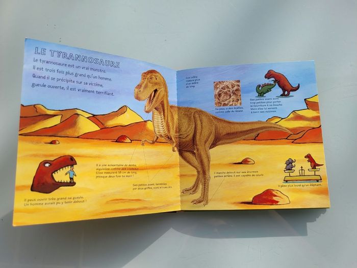 Livres animé à tirettes Kididoc : D'où ça vient ? Dauphins et Baleines et Les Dinosaures - photo numéro 7