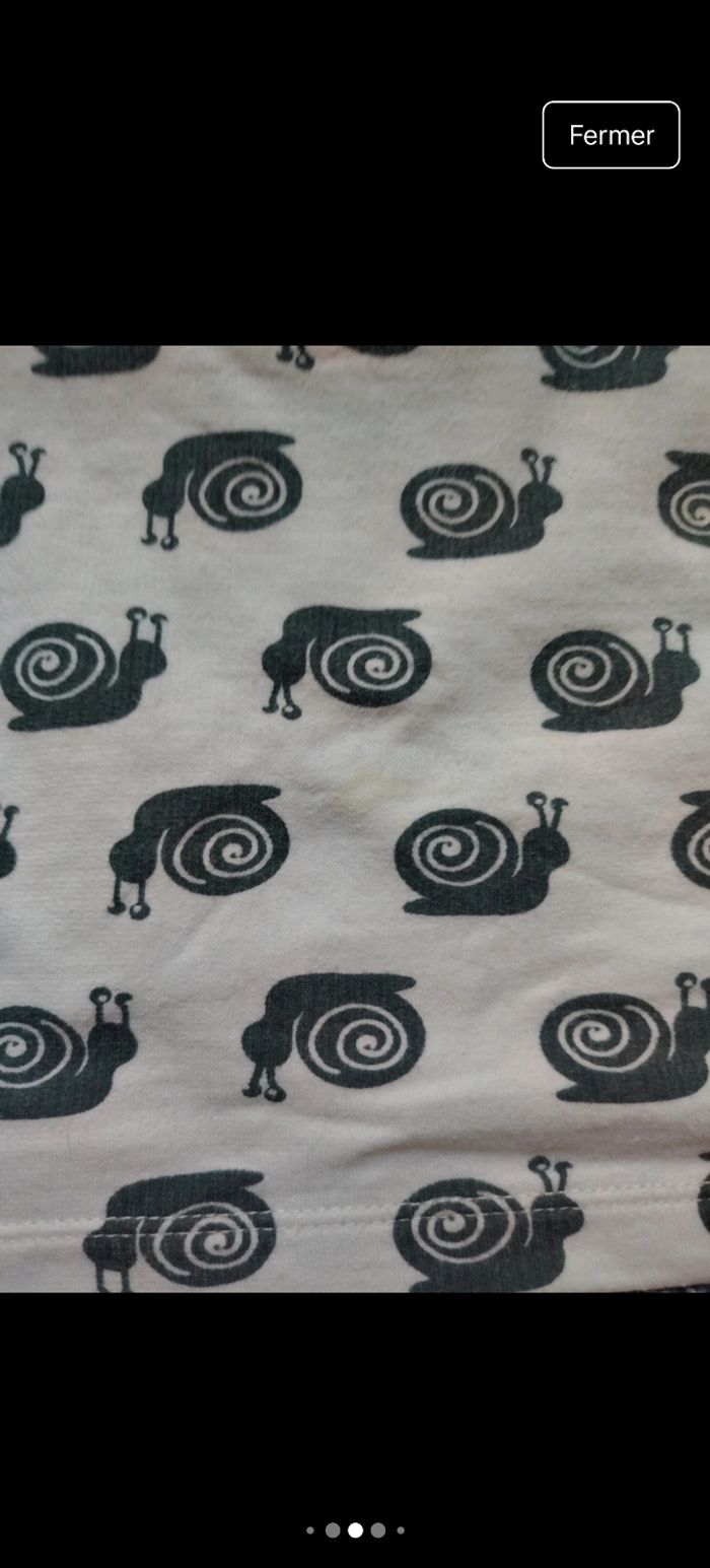 Pyjama escargot petit bateau 8/10 ans - photo numéro 5