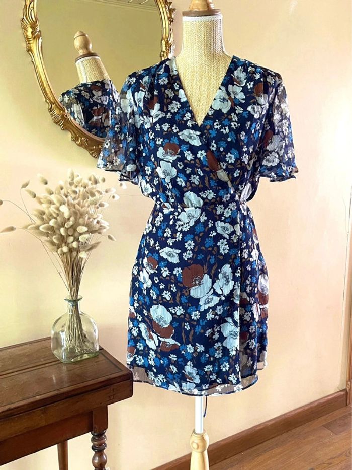 Robe Évasée avec Motif Floral - mango - Taille L - photo numéro 4