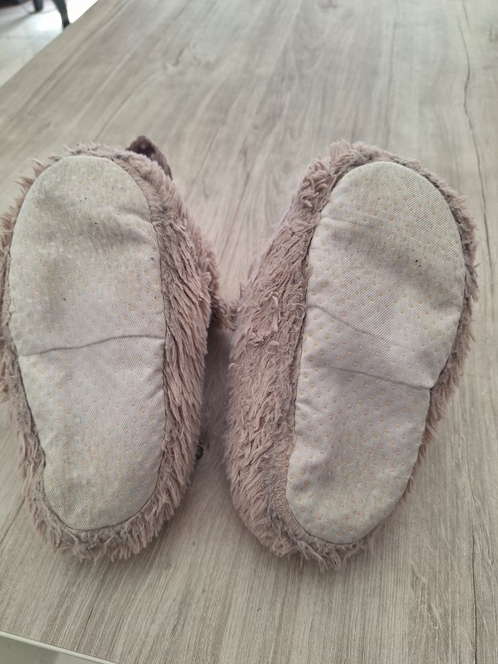 Chausson beige nounours - photo numéro 3