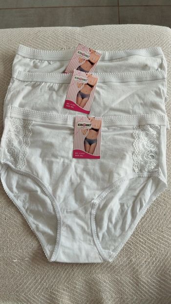 Lot de 3 Culottes taille haute femme taille 44/46