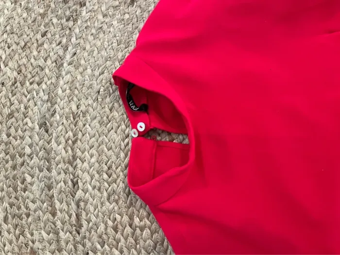 Robe rose fuchsia trapèze Zara - photo numéro 2