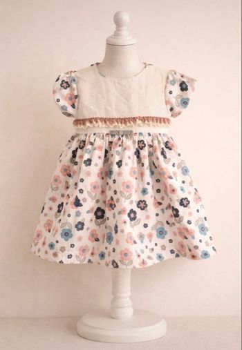 Robe blanche fleurie 