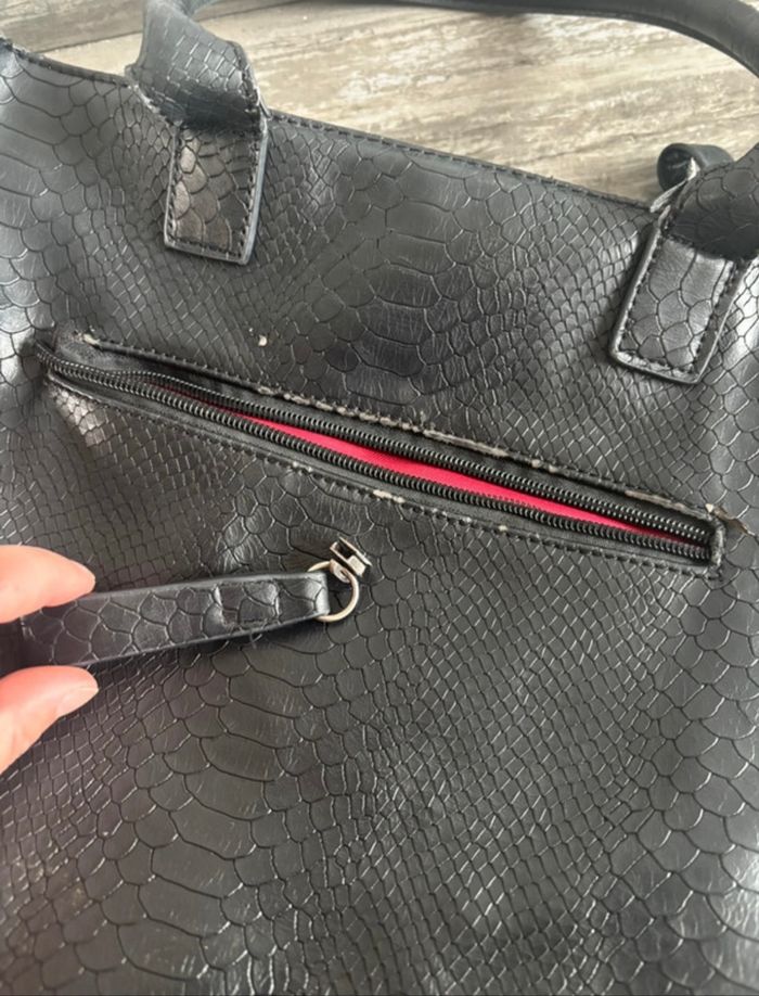 Sac noir à main/ fourre tout / sac de cours - photo numéro 5