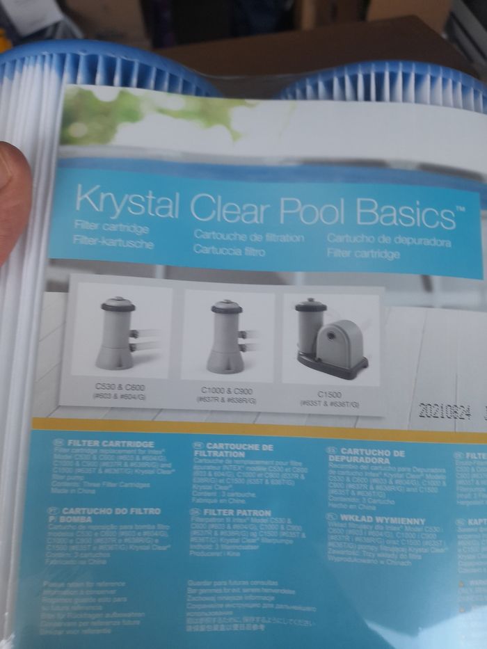 Lot de cartouches de filtration de piscine intex - photo numéro 2