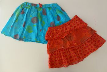 Lot jupes colorées