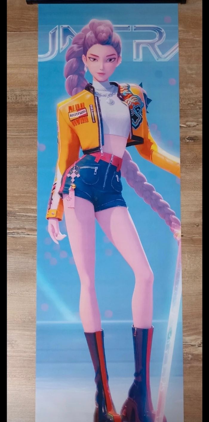 Lot 3 posters en toile k-pop demon hunters 90x30cm neufs