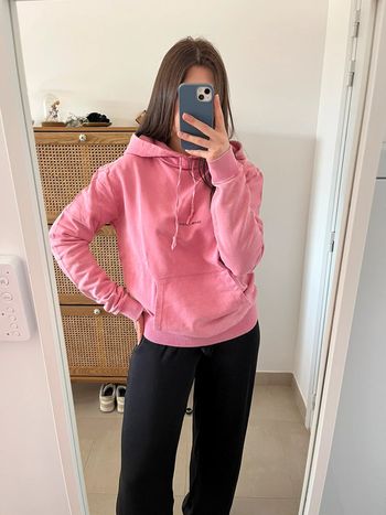Sweat à capuche rose Saint Laurent