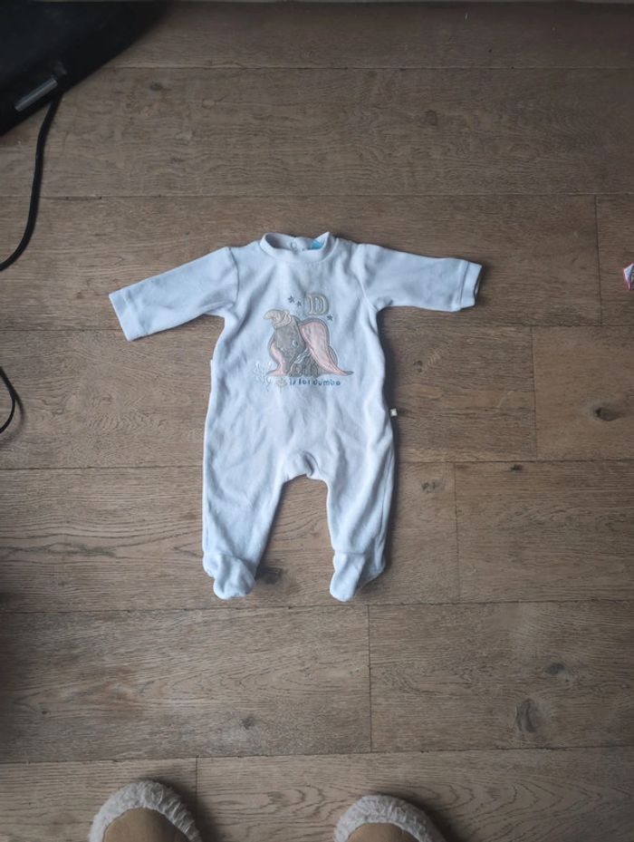 Pyjama Dumbo velours 3 mois