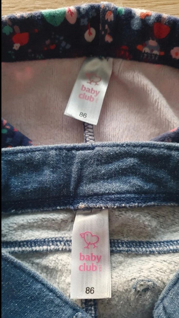 Lot de 2 pantalons polaires 86 cm - photo numéro 4