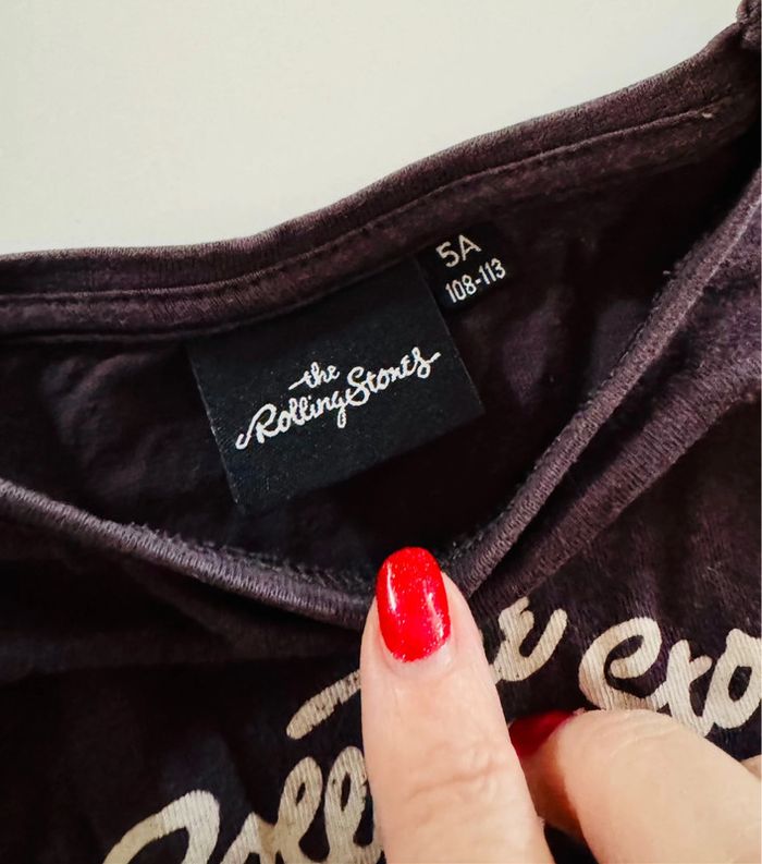 Tee shirt manches longues 5 ans rolling stones - photo numéro 3