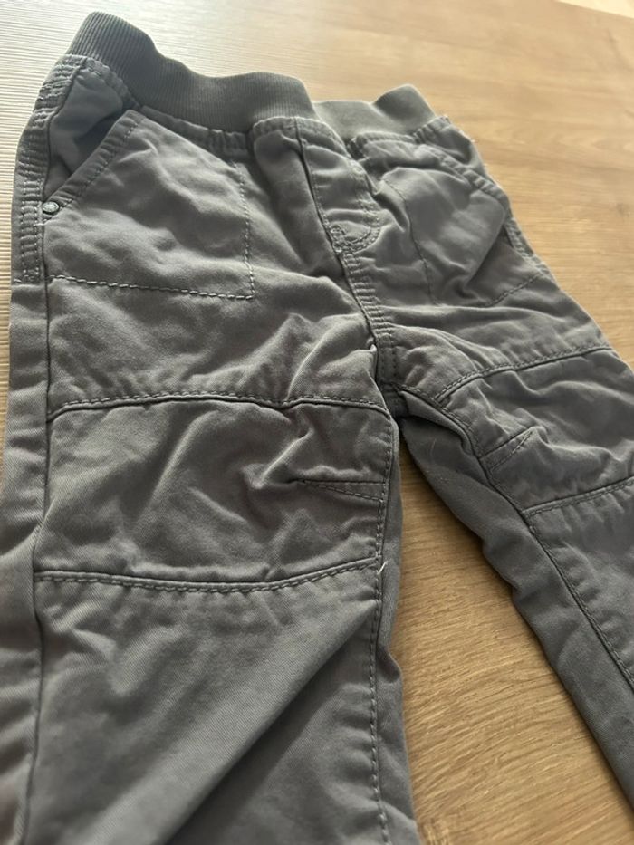 Pantalon en toile gris Obaïbi - photo numéro 2