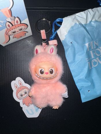 Pop Mart Labubu Pin for Love Lettre U rose