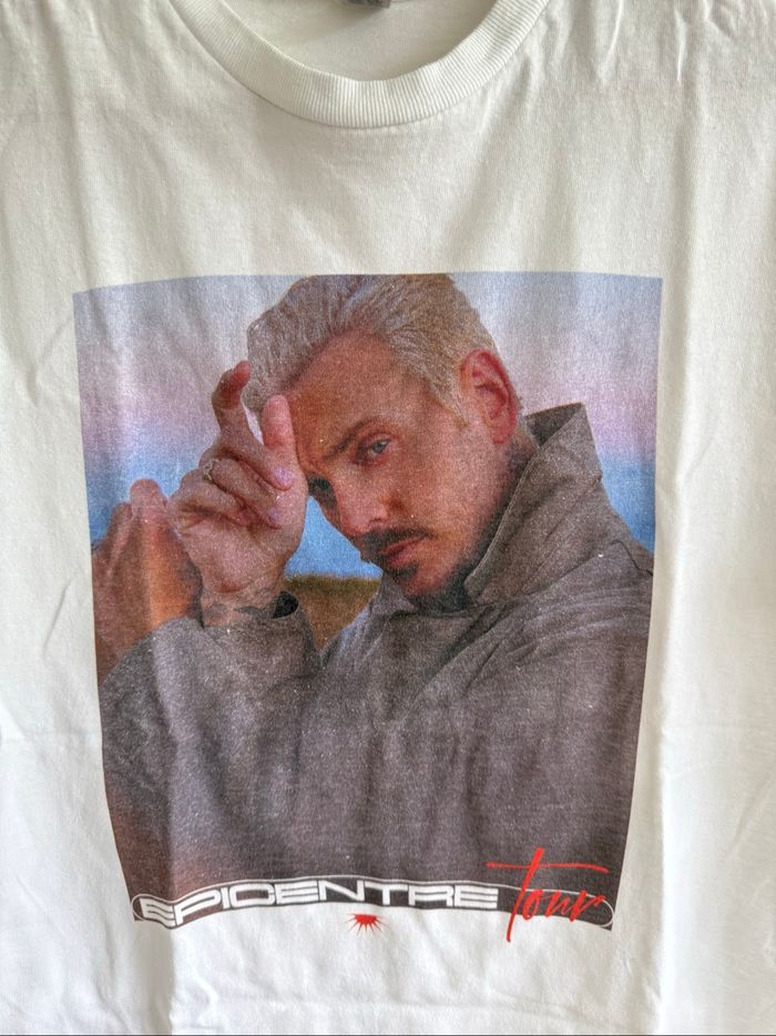 T-shirt manches courtes blanc m.pokora Matt pokora épicentre 2024/2025 taille 36 S - photo numéro 2