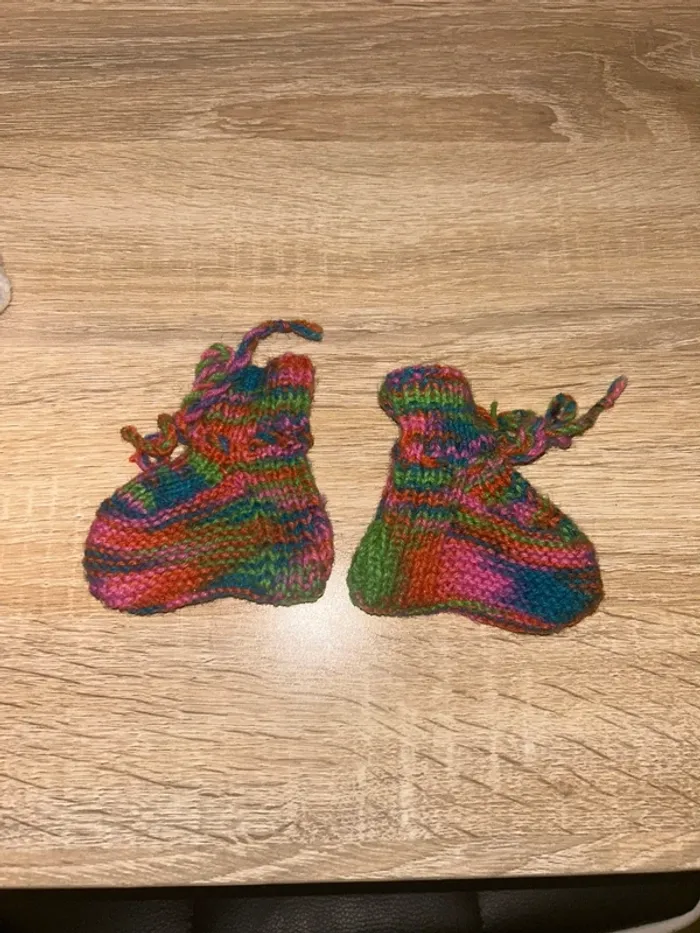 Chausson chaussettes bébé - photo numéro 2