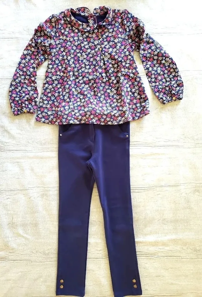 Ensemble Sergent major 8 ans bleu marine