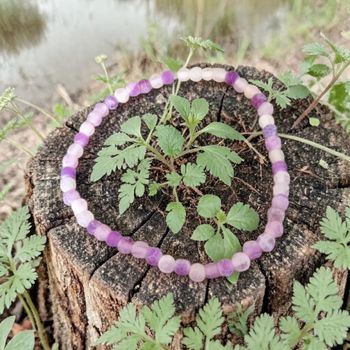 Bracelet Angélite Veine de Dragon – Perles & Argenté