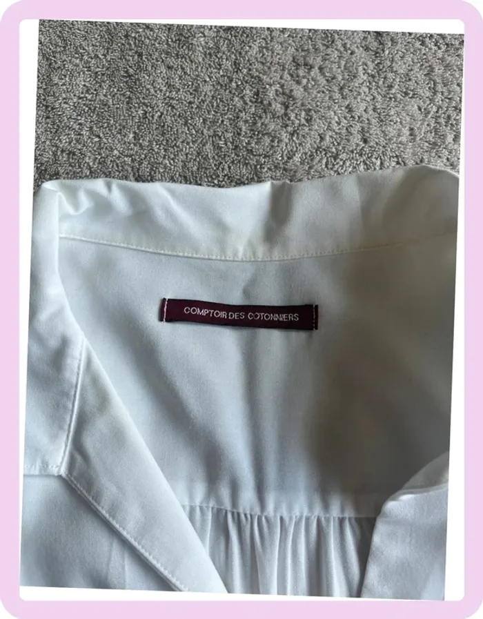 Haut sans manches blanc Comptoir des Cotonniers – Taille 3 – À customiser ou porter tel quel - photo numéro 4