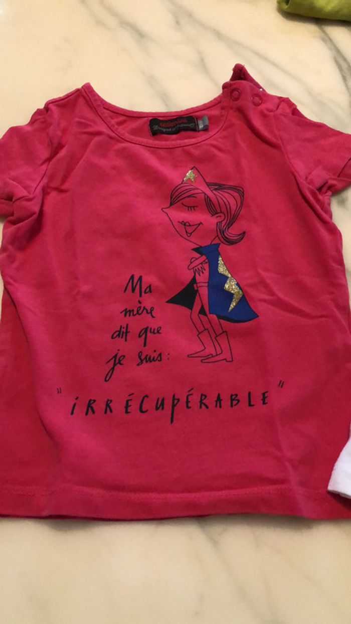 Lot de deux tee-shirts catimini 2 ans - photo numéro 2