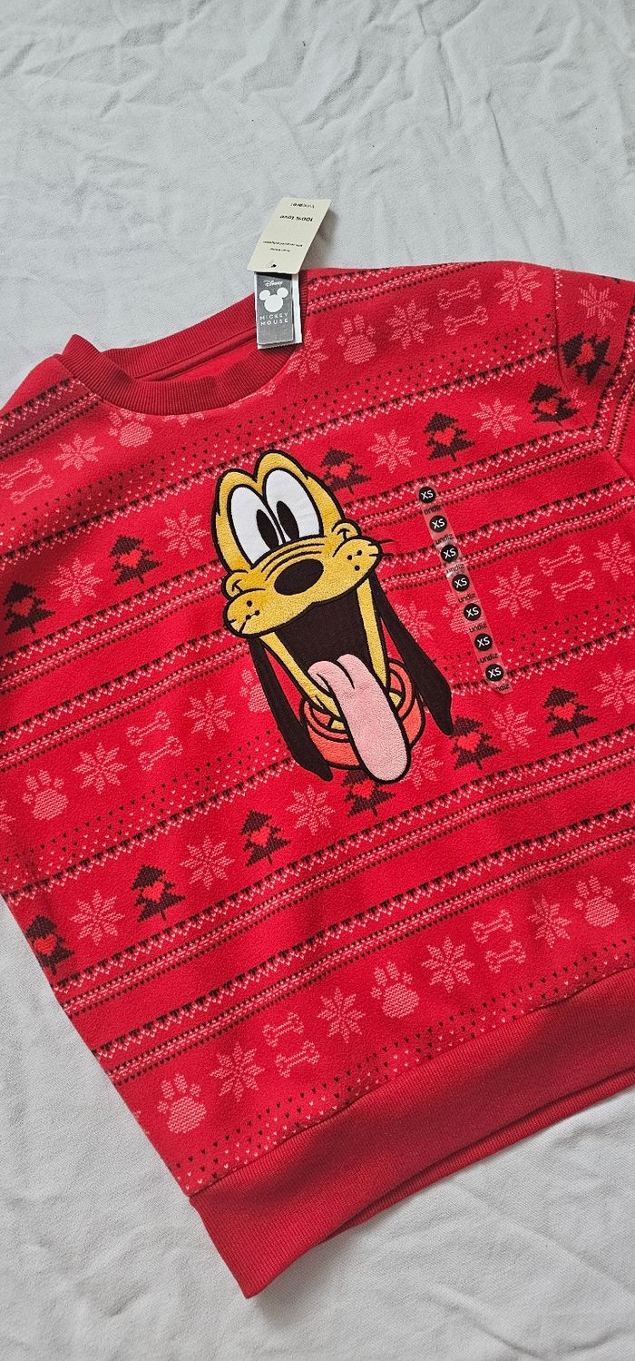 Sweatshirt Disney Pluto neuf avec étiquette taille XS - photo numéro 2
