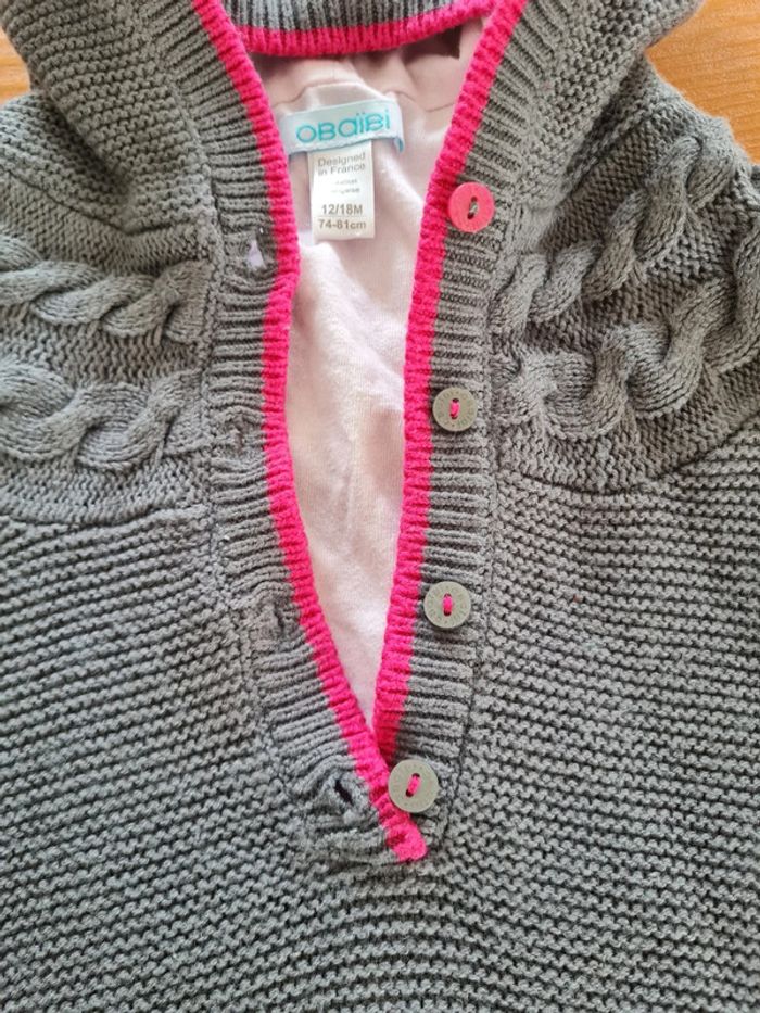 Poncho bébé fille 12/18mois - photo numéro 2