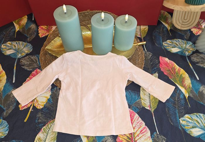 Tee-shirt ML rose 6 mois - photo numéro 2