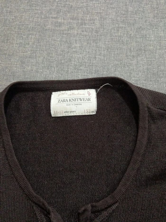 C55 gilet noir Zara 11-12 ans - photo numéro 4