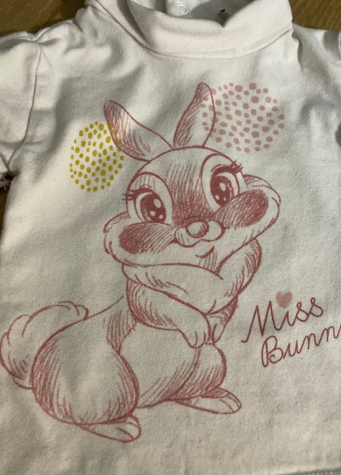 sous pull imprimé Bunny bébé 6 mois - photo numéro 3