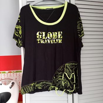 Tee shirt noir et vert