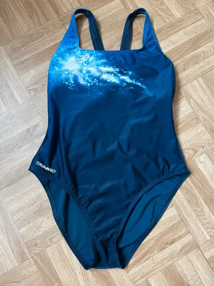 Maillot de bain une pièce bleu Tribord