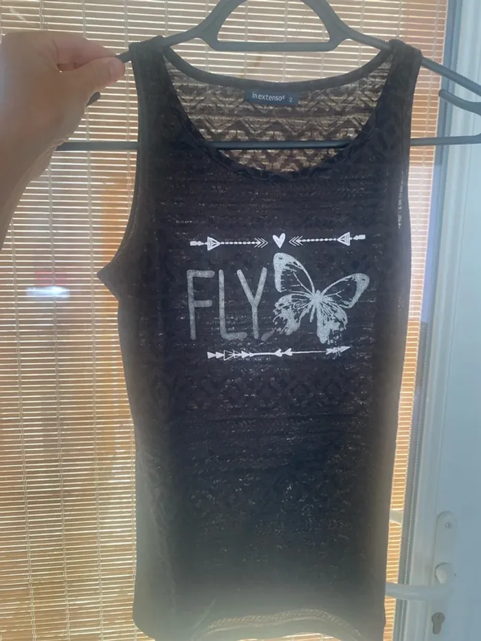 T-shirt un extenso noir