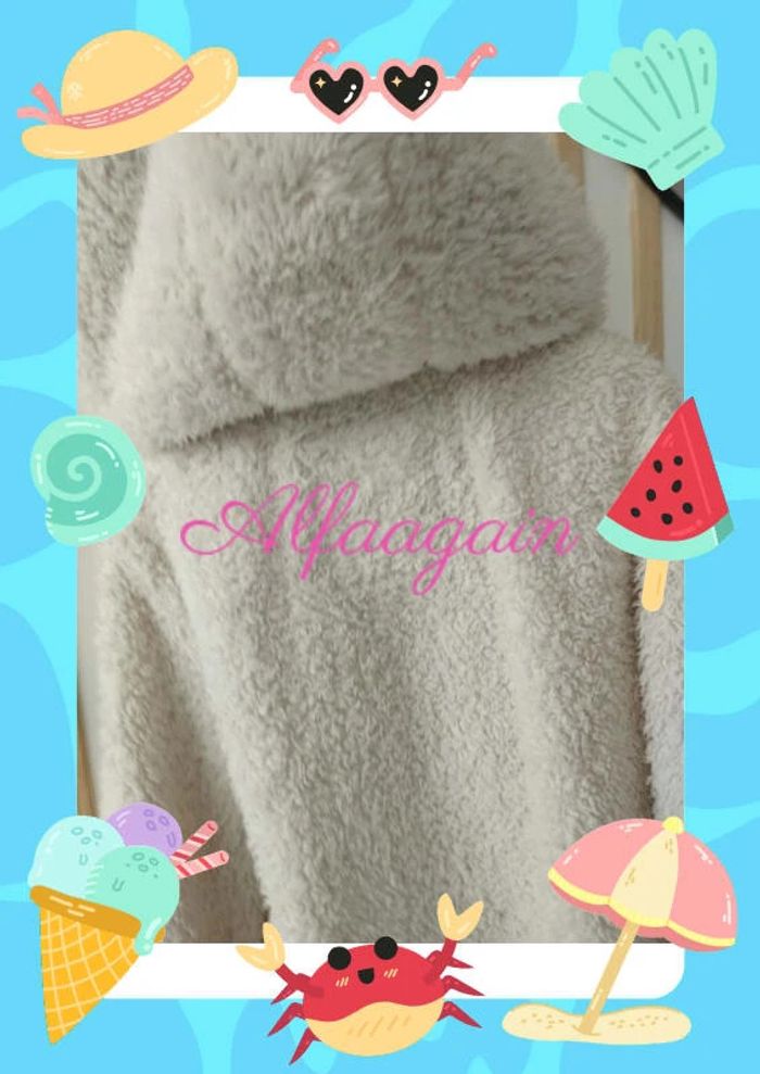 Veste gilet pilou blanche  begummy 9/10ans - photo numéro 9