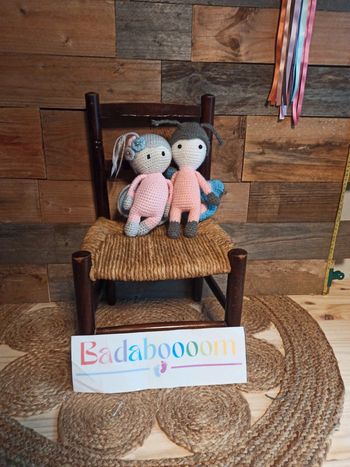 Peluche crochet papillons fait main