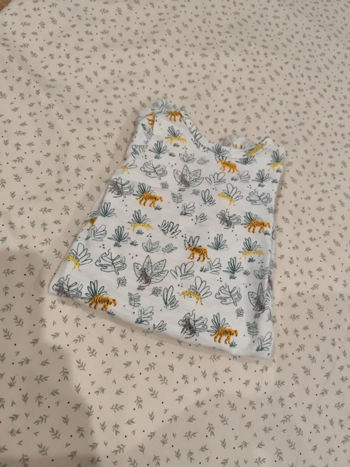 Pyjama une pièce motif jungle TAO 6 mois - photo numéro 6