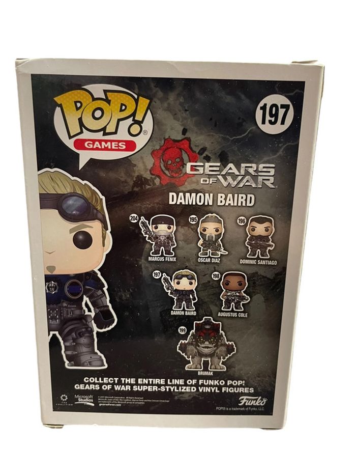 Figurine Funko Pop Gears Of War Damon Baird 197 neuf - photo numéro 2