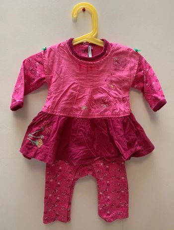 Combinaison Robe Orchestra Rose Foncé 6 Mois