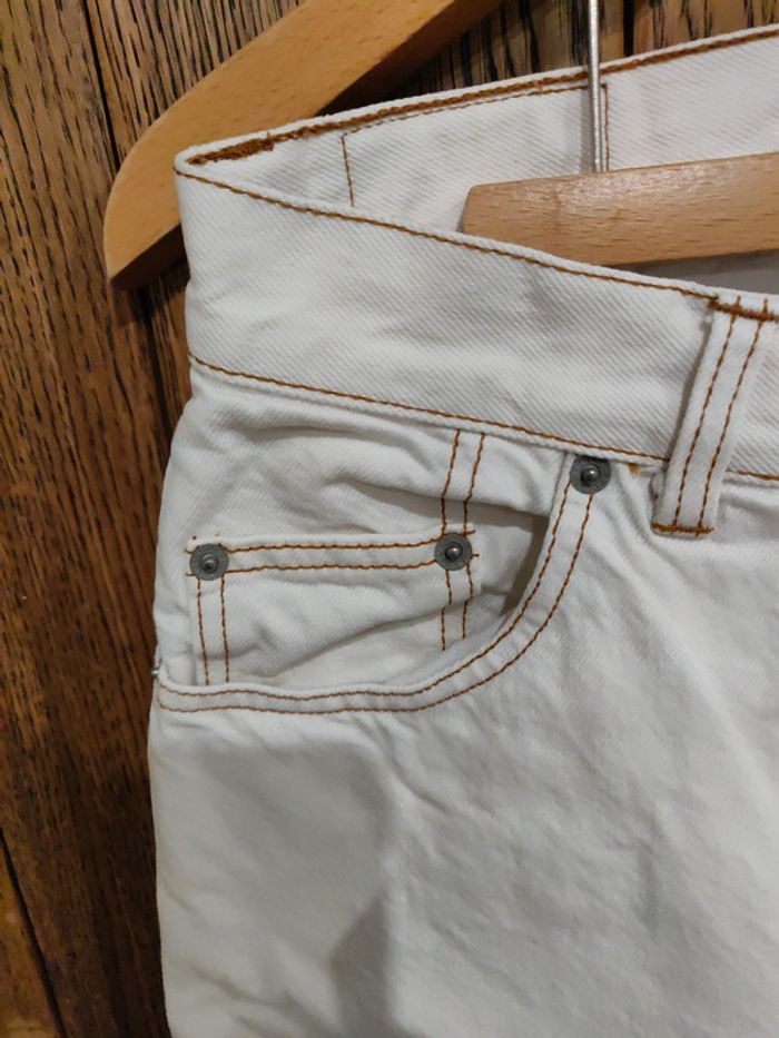 Jean Caroll blanc vintage taille haute T40 - photo numéro 2
