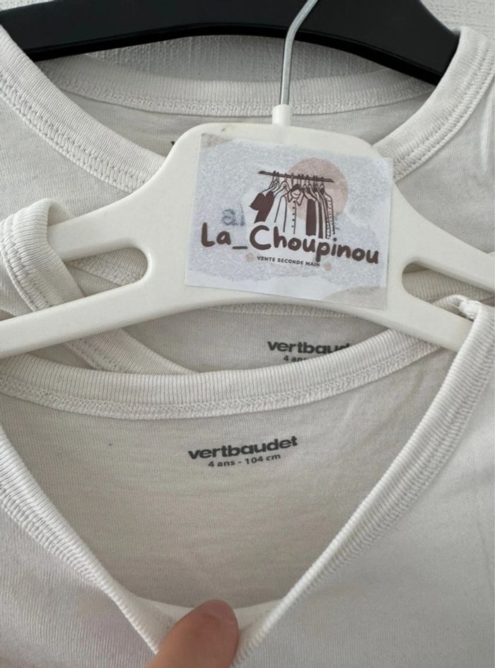 Lot 3 tee shirts manches longues - taille 4 ans 🌸 - photo numéro 2
