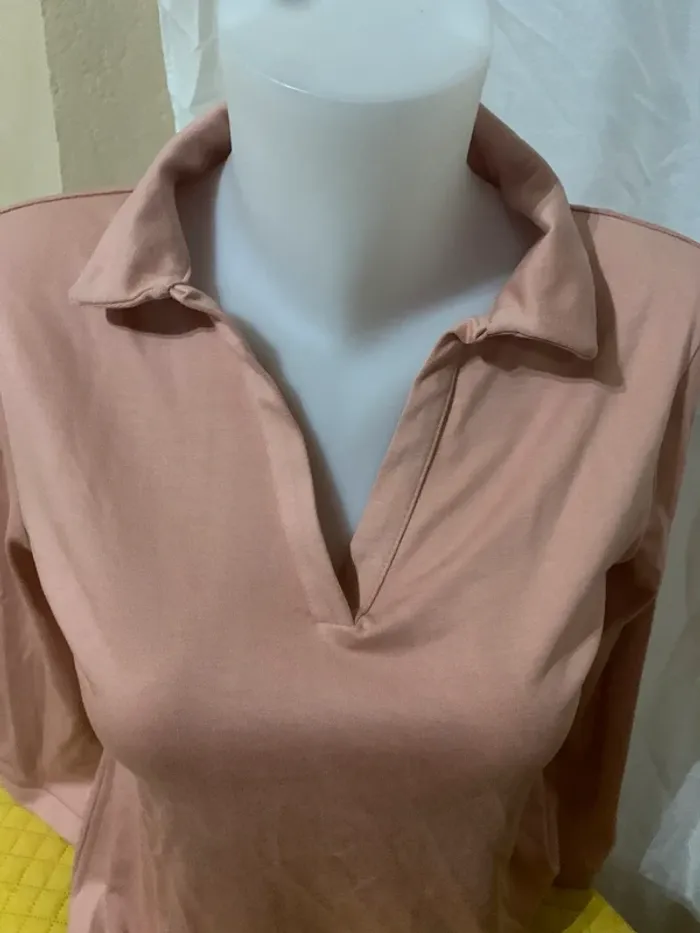 TEE shirt Gemo taille M rose très bon état manches longues - photo numéro 5
